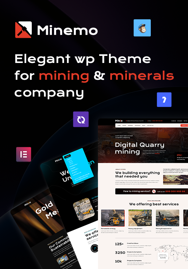Mining & Industry WordPress Theme